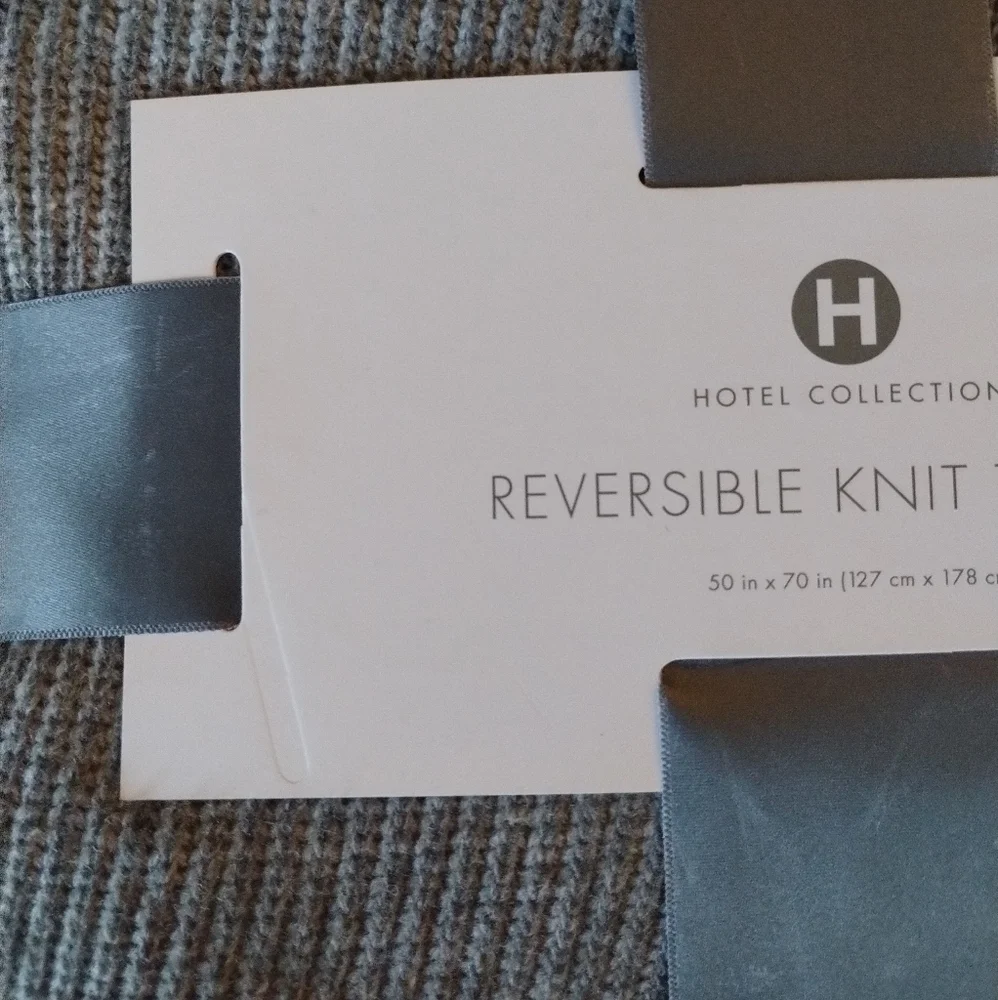 HOTEL COLLECTION Reversible Knit Throw, 50" x 70", Created for Macy's - Picture 4 of 6